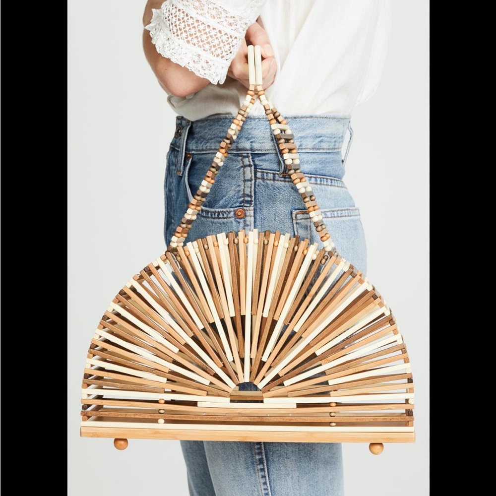 Cult Gaia NWOT Bamboo Top Handle large Bag